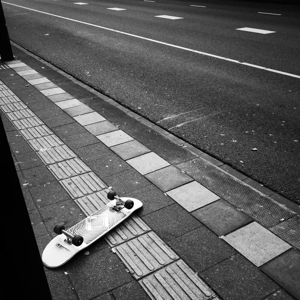skateboard op straat