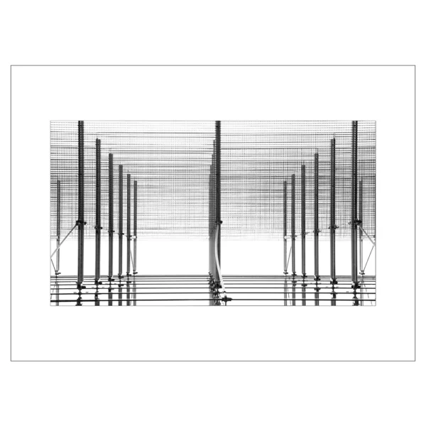 zwart wit foto met lijnen