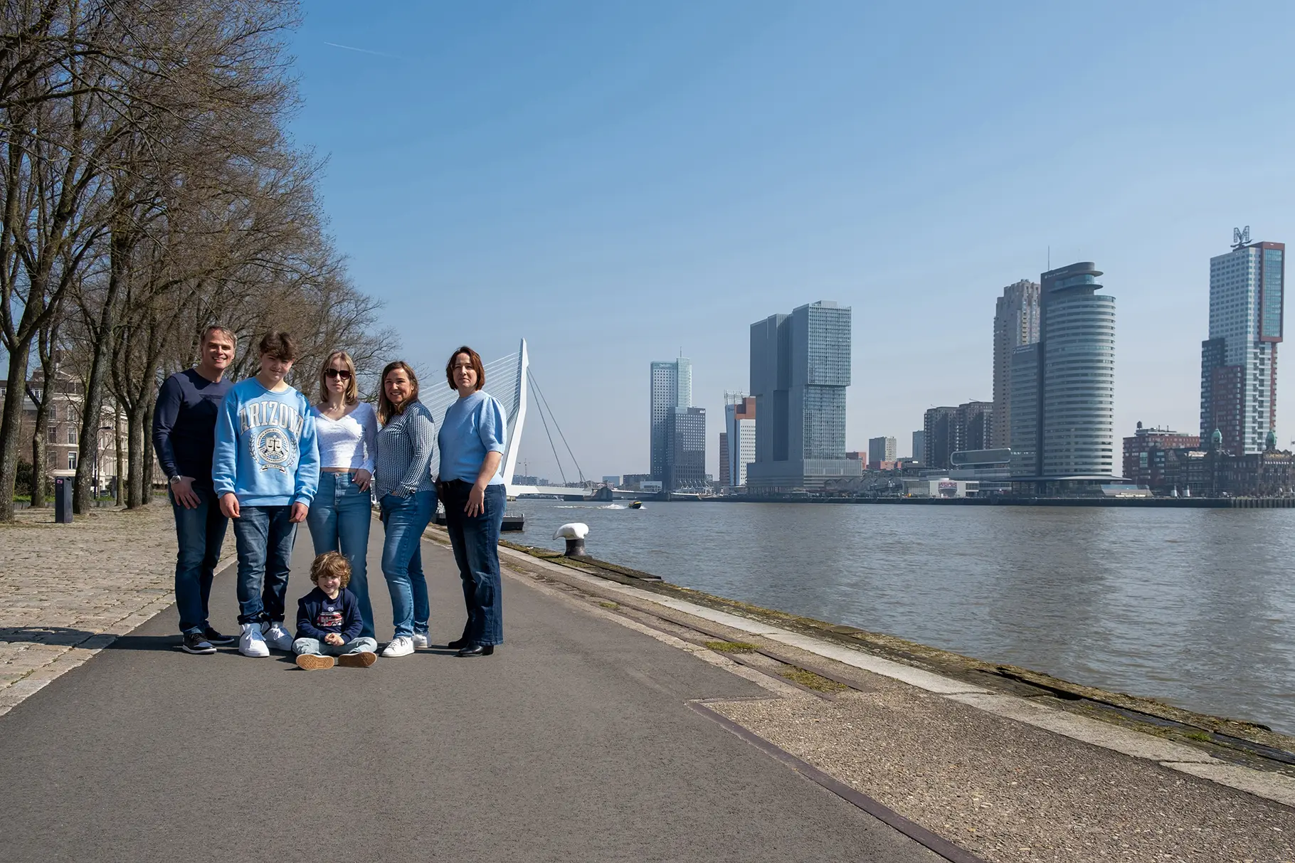 familie in Rotterdam